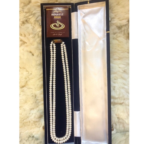 Double Strand Fresh Water Pearl Necklace - Picture 1 of 3